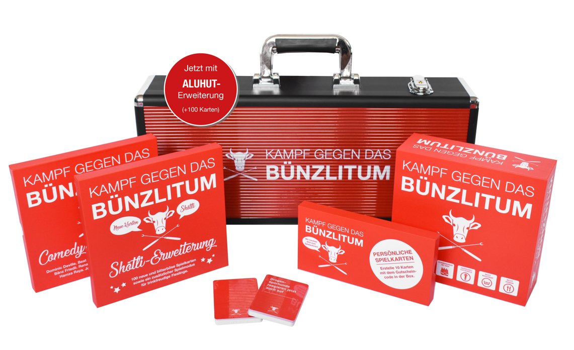 Der Kampf gegen das Bünzlitum LUXUSKOFFER mit (fast) allen Spielen