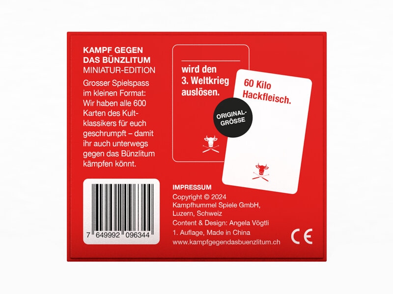 Kampf gegen das Bünzlitum - Miniatur Edition