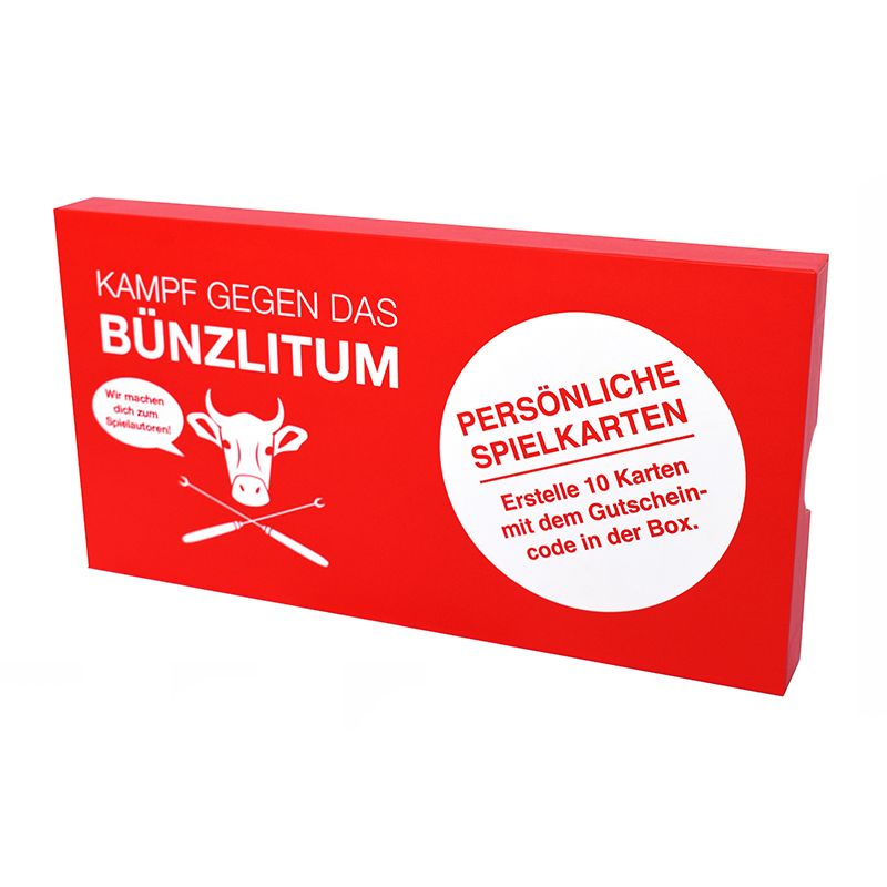 Kampf gegen das Bünzlitum individuelles Spielkartenset