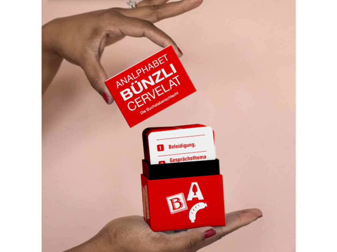 Analphabet Bünzli Cervelat - Die Buchstabenschlacht