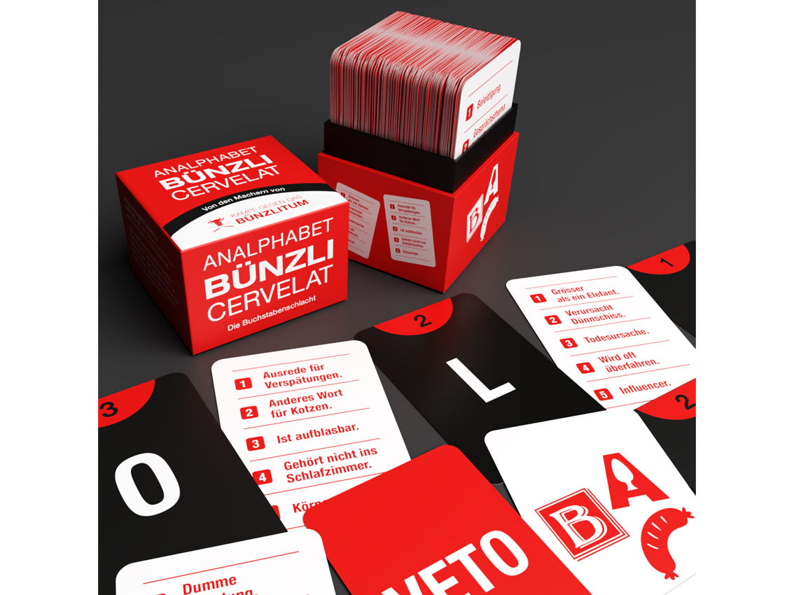 Analphabet Bünzli Cervelat - Die Buchstabenschlacht